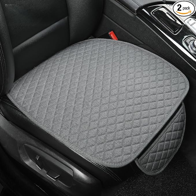 Universal Fabric Seat Covers — Front Seat — Gray