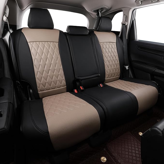 Faux Leather Seat Covers for Honda CR-V — Full Set — Red / Black