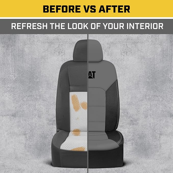 Universal Faux Leather Seat Covers — Front Seat — Gray