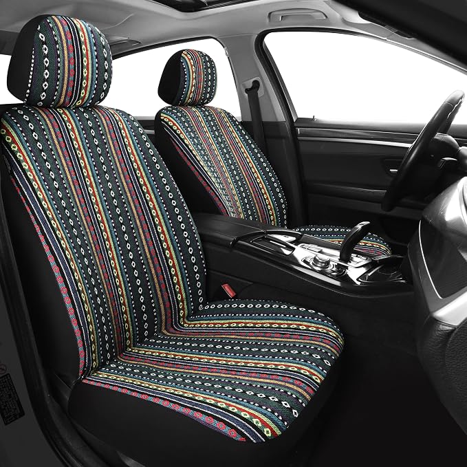 Universal Seat Covers — Front Seat — Red / Blue