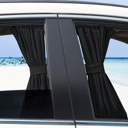 2pcs Universal Car Sun Shade Side Window Curtain Auto Foldable Uv Protection 95b2305548c84afab0bf4337d564639b