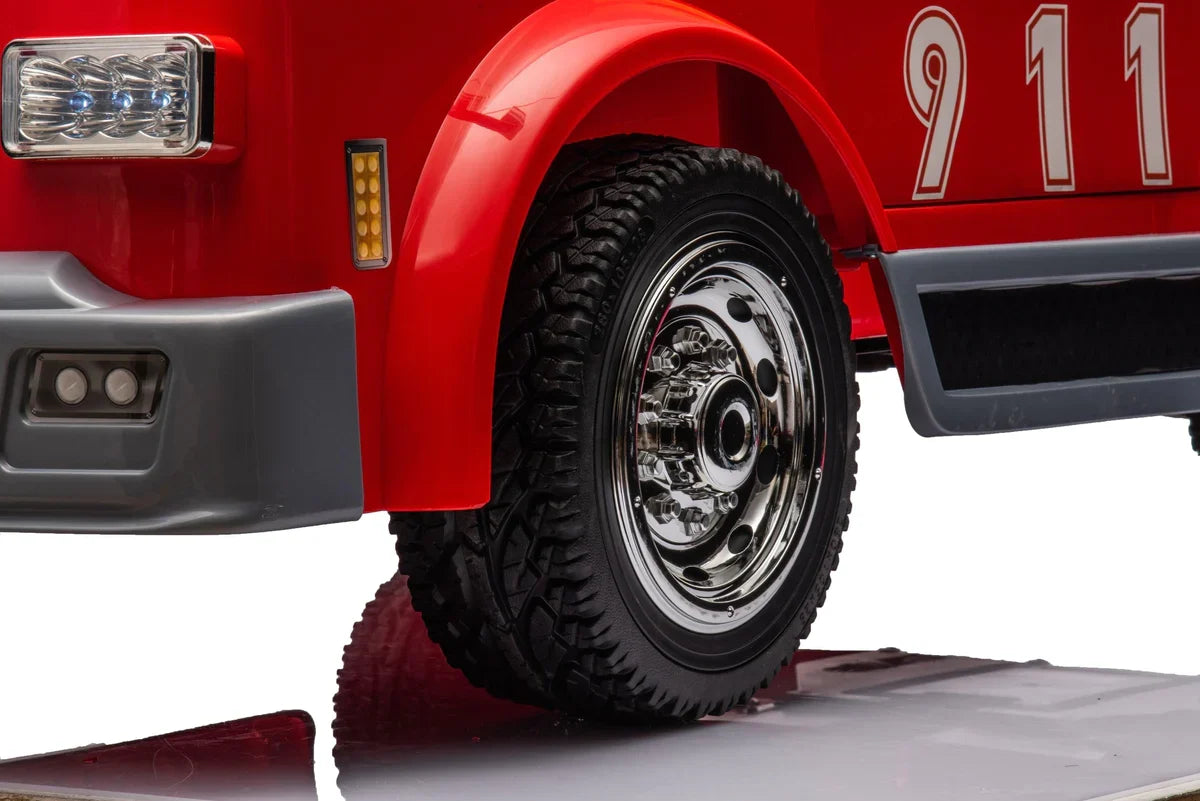 24V Fire Truck 2-Seater Ride-On for Kids