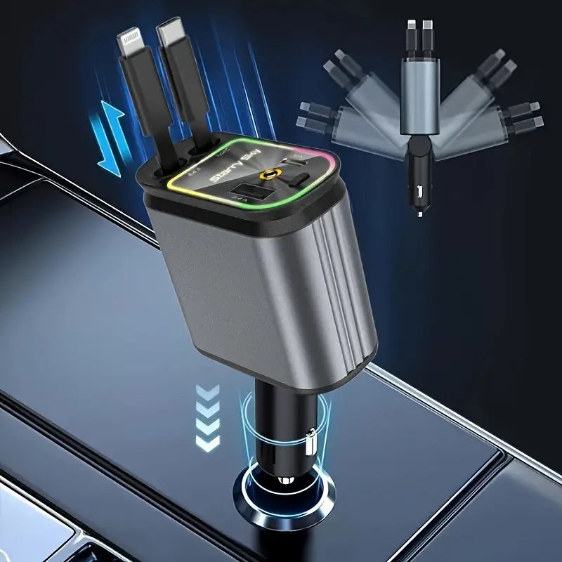 66W 4-in-1 Retractable Car Charger With Star Projector 9def8c19-bc84-4da1-bb8d-8dfde6385da1
