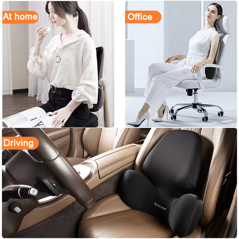 Car Headrest Pillow Neck Driving Seat Memory Foam Waist Protection Car-Waist-Cushion-Memory-Foam-Material-Soft-And-Comfortable-Fabric-Skin-Friendly-For-All-Seasons-Universal_jpg