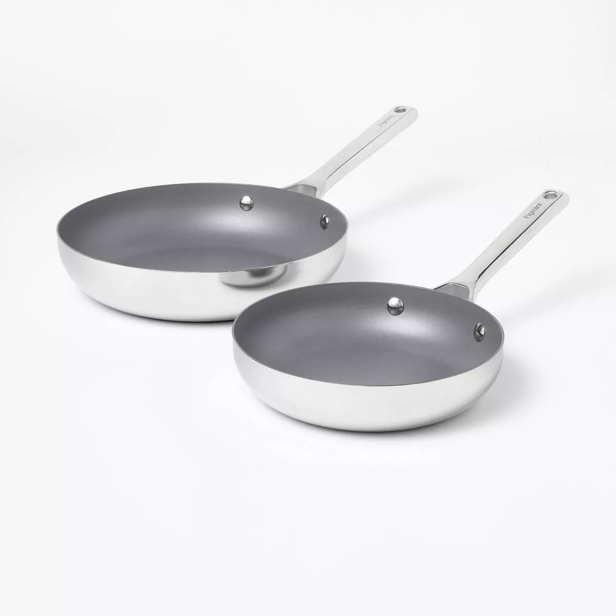 2pc Stainless Steel Ceramic Coated Nonstick GUEST_08a93bd2-9556-4cb8-8bae-c2c363b58c76