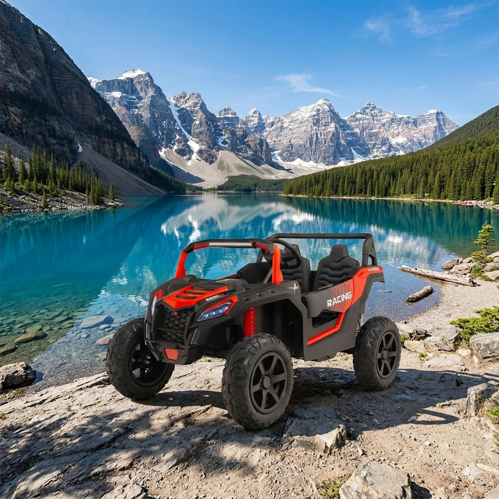 24V 4x4 Dune Buggy Buccaneer XXL 2 Seater Kids Ride On Car with Brushless Motor and Air Filled Tires