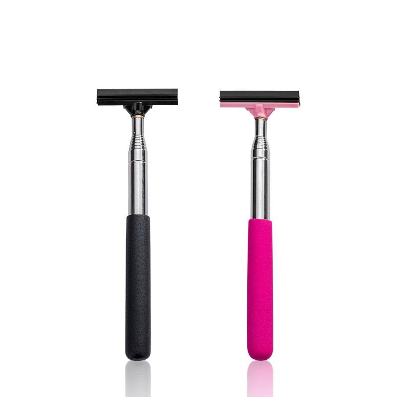 38" Telescopic Car Mirror Wiper | Retractable Side Window Squeegee 2Pcs