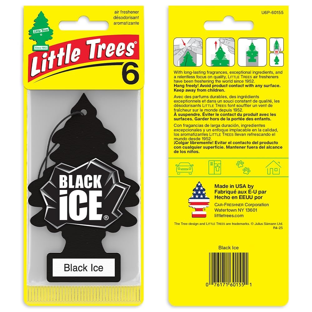 LITTLE TREES Car Air Freshener - Black Ice (24 Pack) | Long-Lasting Hanging Tree Scent for Car & Home Main_03_6eb3df67-b0fd-43f4-bed8-96509e17839c