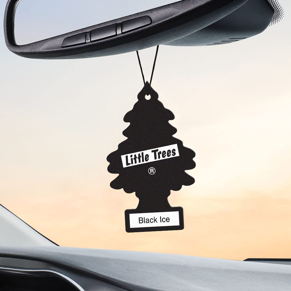 LITTLE TREES Car Air Freshener - Black Ice (24 Pack) | Long-Lasting Hanging Tree Scent for Car & Home Main_05_9b5aca40-6438-46b5-80e5-d9e49336bba3