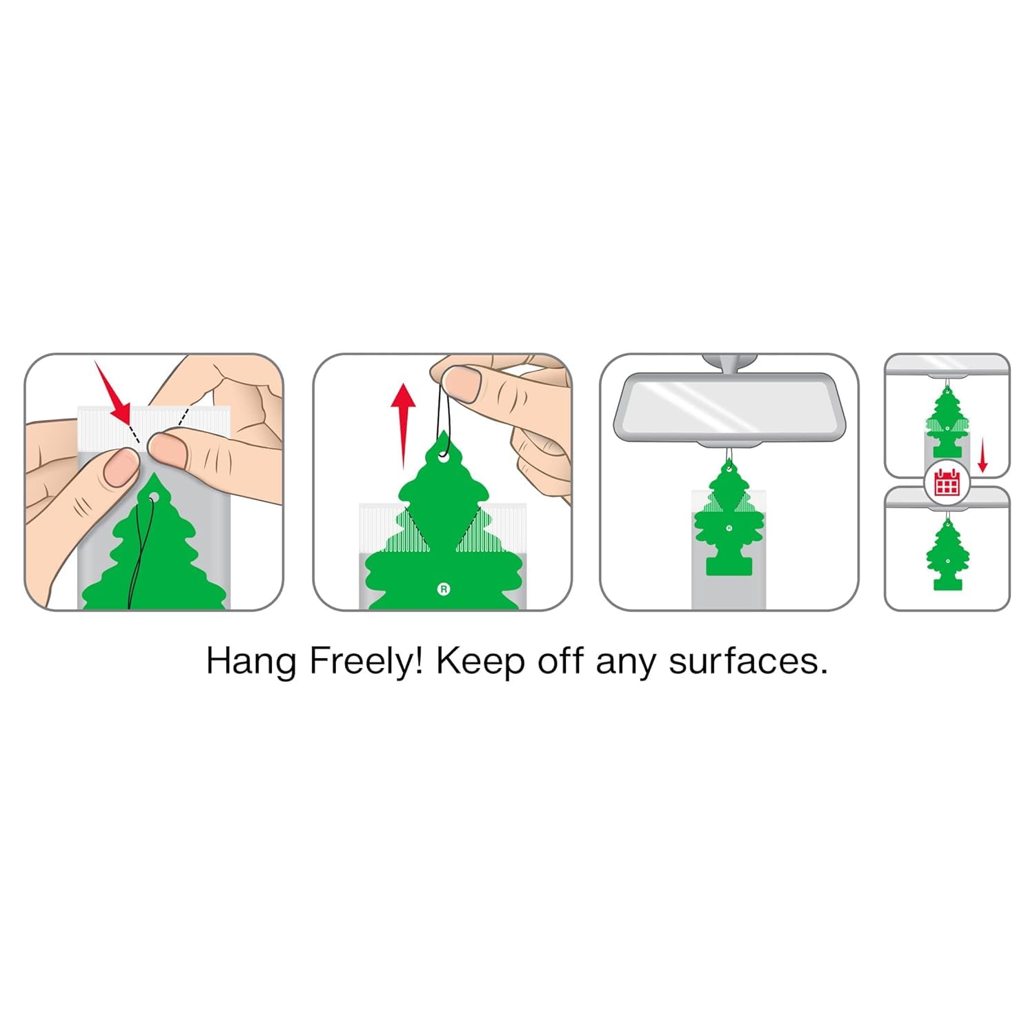 LITTLE TREES Car Air Freshener - Black Ice (24 Pack) | Long-Lasting Hanging Tree Scent for Car & Home Main_07_bcdf2a50-a809-4625-a34b-a11874ca2a2b