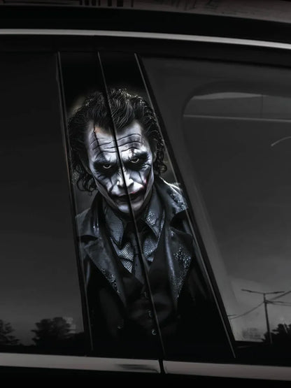 2Pcs Stickers on door pillars Joker