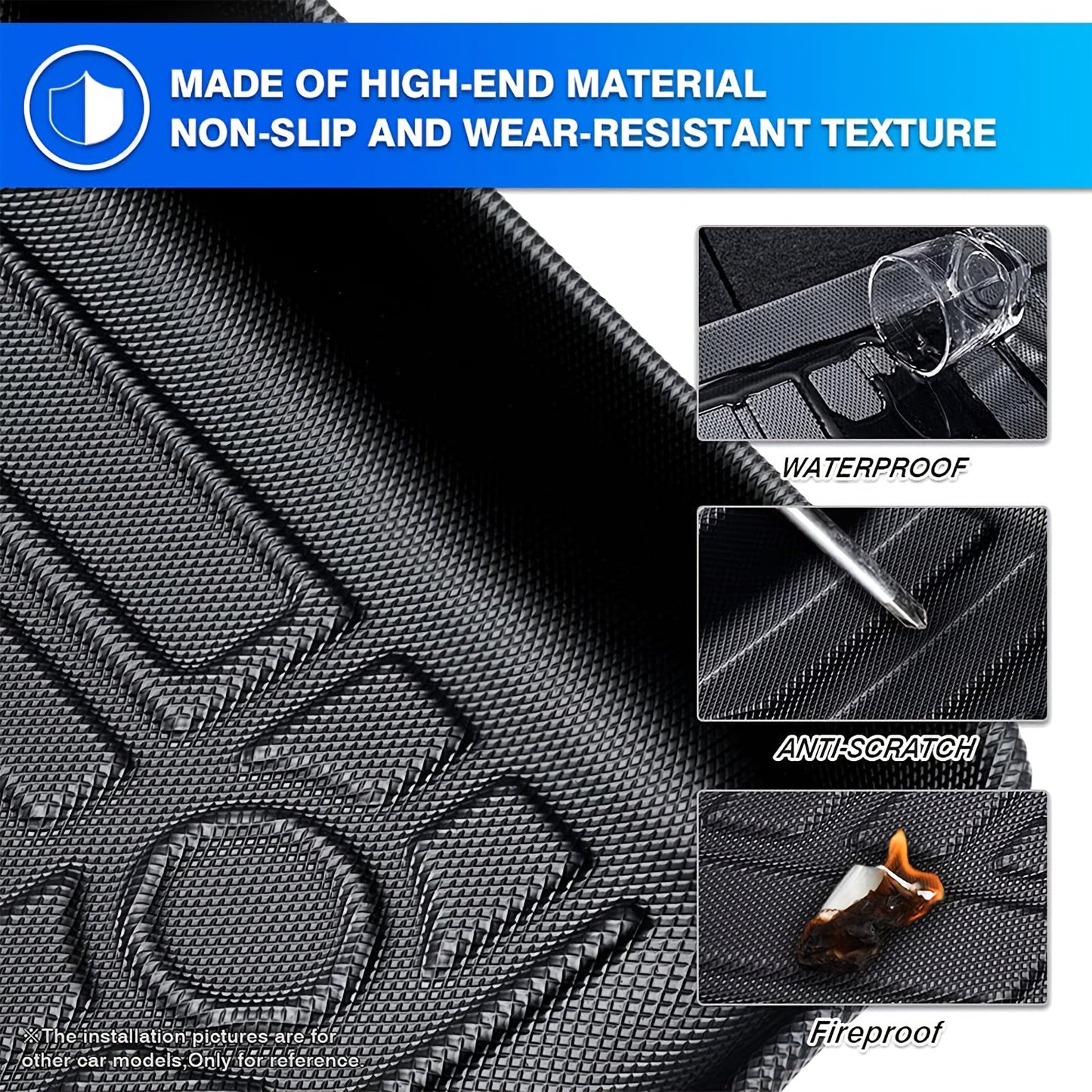 Chevrolet Spark 2016–2020 3D Laser-Fit All-Weather TPE Floor Mats (LHD)