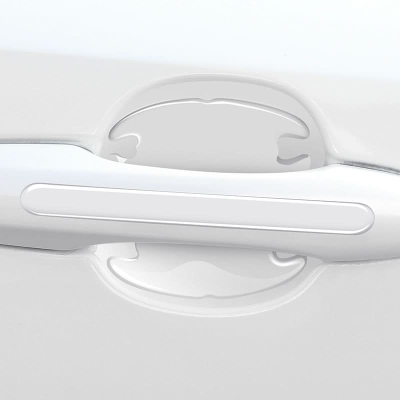 Car door handle and side decal application