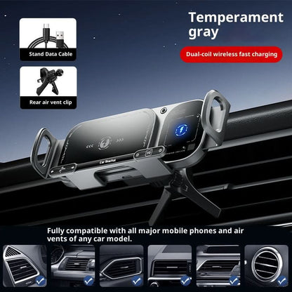 2024 Wireless Car Phone Holder, Dual Coil Fast Charging Mount Grey O1CN015akngb1MfBffZmzfe__4054101461-0-cib1-f