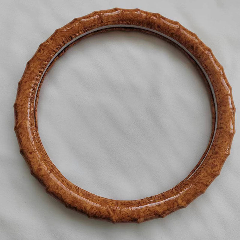 Luxury Peach Wood Grain Steering Wheel Cover | Non-Slip & Breathable Orange 38cm O1CN01DD0py325tz6IYCm7i__2756927585-0-cib