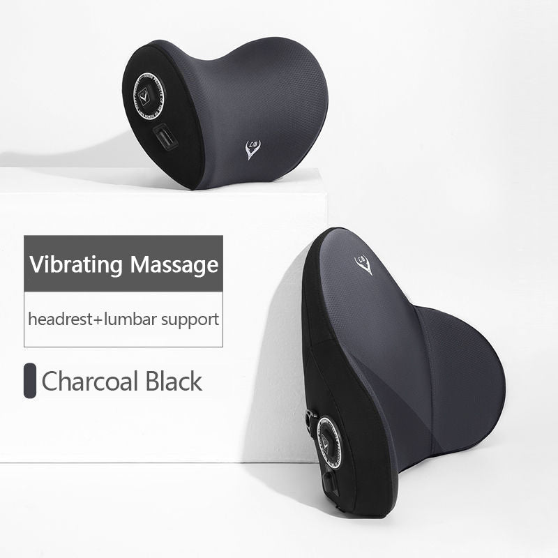 Car Neck Pillow Cushion with Intelligent Electric Massage Black Pillow and Waist O1CN01LFjouU1dp7gCdo7vu__2216893393784-0-cib