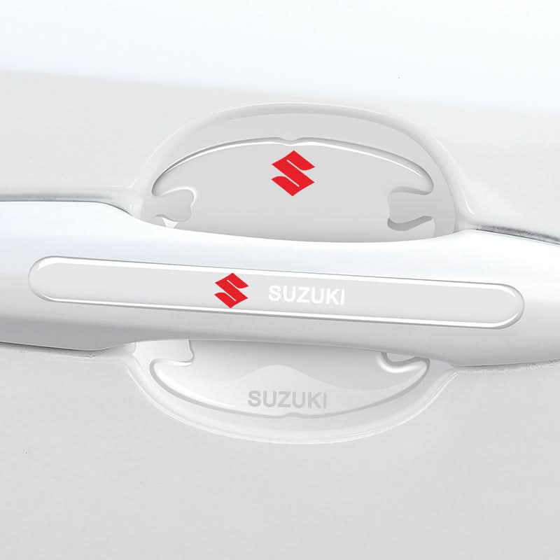 Suzuki car door handle decal with logo