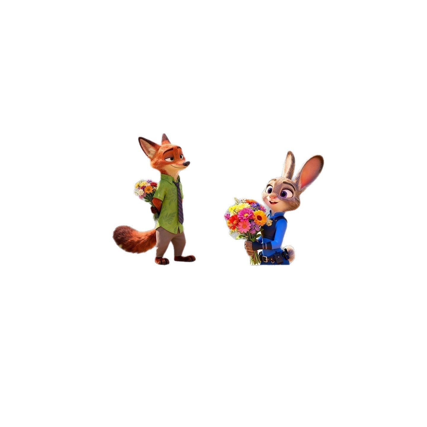 Zootopia Car Window Sticker Judy Cartoon Nick Creative Glass Electric Motorcycle Decorative Sticker