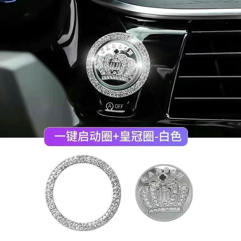 Diamond Car Start Button Ring, Ignition Key Protection Sticker Diamond Crown O1CN01iSuVUv1LH5FitkF9Y__2219882801273-0-cib