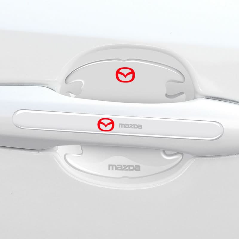 Mazda car door handle decal with logo