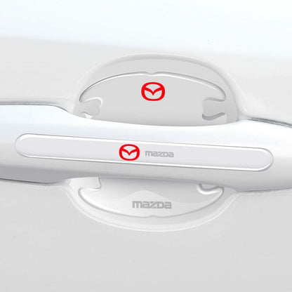 Mazda car door handle decal with logo