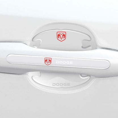 Car handle decal with logo
