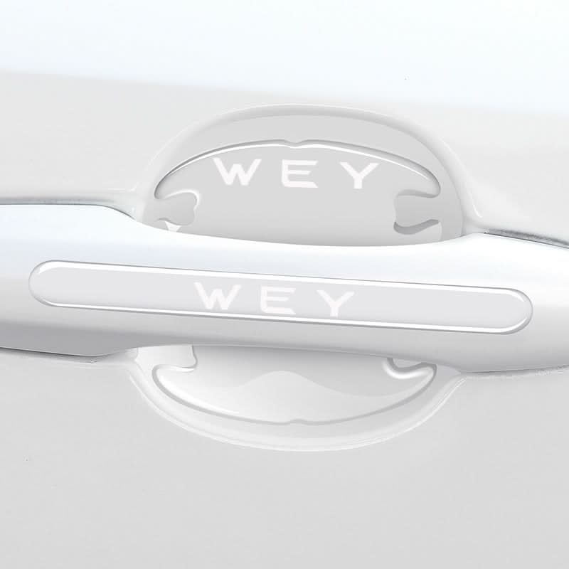Car door handle protection strip with Buick logo