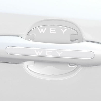 Car door handle protection strip with Buick logo
