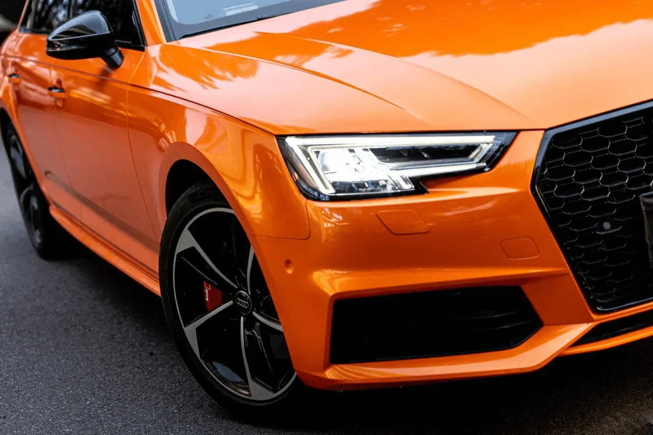 Orange Pearlescent Vinyl Wrap