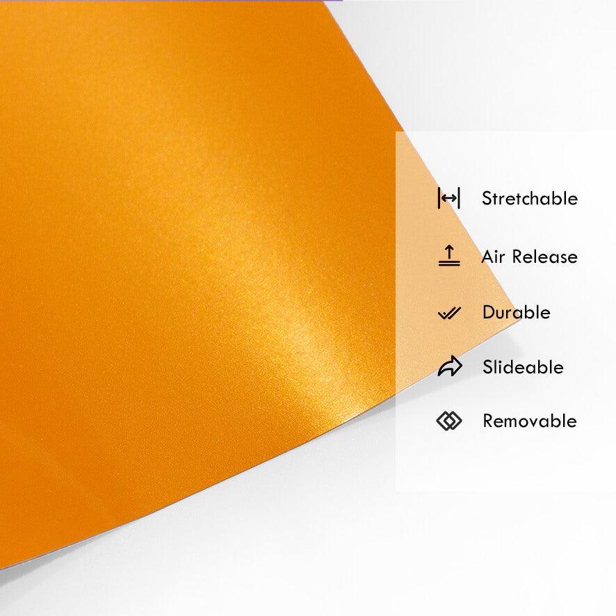 Orange Pearlescent Vinyl Wrap