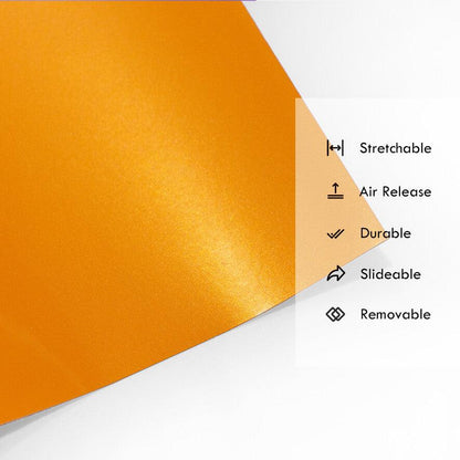 Orange Pearlescent Vinyl Wrap