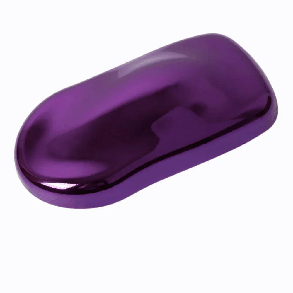 Shiny purple object on a white background