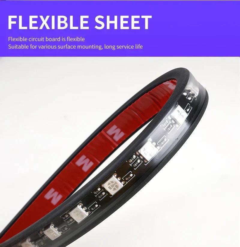 RGB LED Car Foot Lights – 36/48/72 Neon with Remote App S1356a6fcdcdb48d5aab4b70e90638c0em