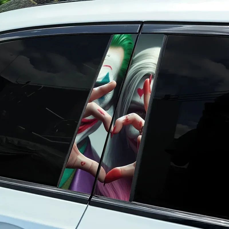 2pcs Auto B-Pillar Clown Car Stickers Auto B Pillar S19124ced47874106b65fe18c376ceb0fB