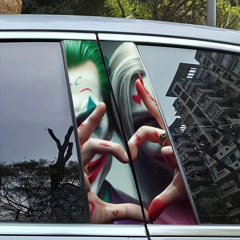 2pcs Auto B-Pillar Clown Car Stickers Auto B Pillar S5100fb7049b34b9c85db0de5b5dd8ca5N