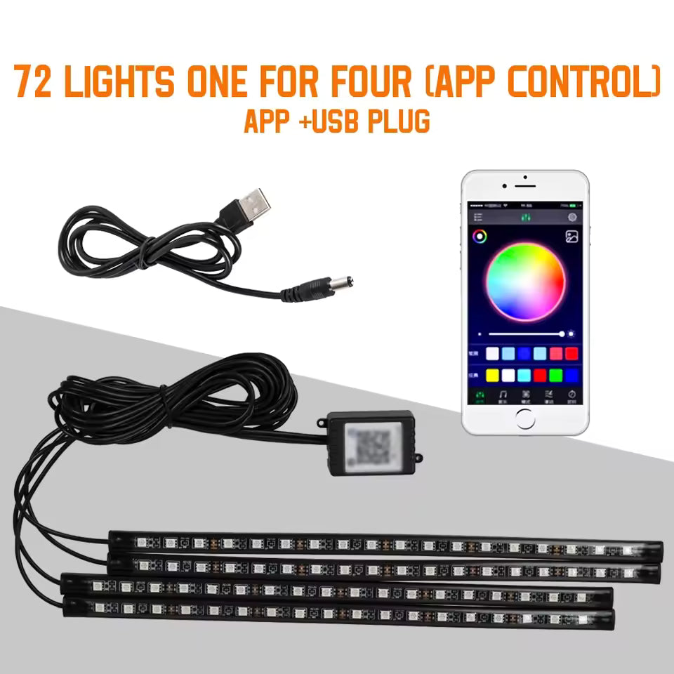 RGB LED Car Foot Lights – 36/48/72 Neon with Remote App 72LED APP USB S773f45f412e54a8a9c7dff0ada86a84b5.jpg_960x960q75.jpg__1
