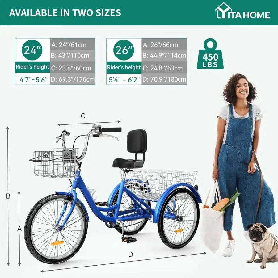 Adult 3 Wheel Tricycle Bike, Cargo Bicycle with Basket S86eec46fc5c64fc89c834baa4d8182a9j.jpg_960x960_37ee06c3-55a3-4d90-8c30-685915a96a4f
