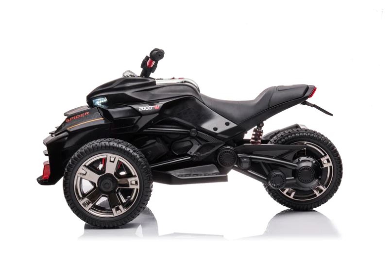 2026 24V Spider 2 Seater 3 Wheel Kids Motorcycle with Remote Control
