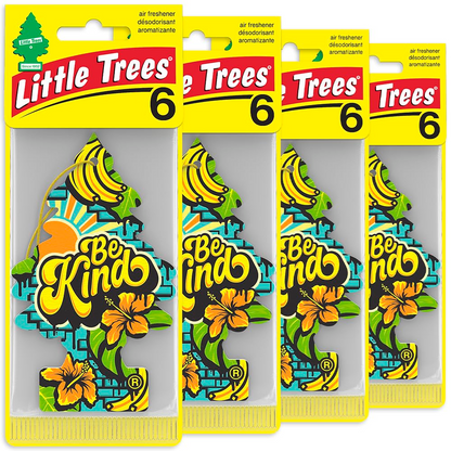 LITTLE TREES Car Air Freshener - Black Ice (24 Pack) | Long-Lasting Hanging Tree Scent for Car & Home Be Kind SKU_05