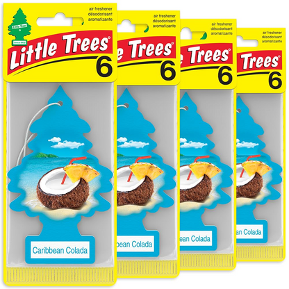 LITTLE TREES Car Air Freshener - Black Ice (24 Pack) | Long-Lasting Hanging Tree Scent for Car & Home Caribbean Colada SKU_29_061e4fb2-ce20-4e46-9771-4998a0fbe76f