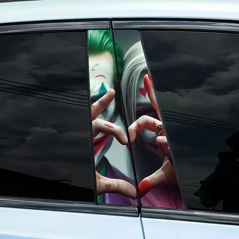 2pcs Auto B-Pillar Clown Car Stickers Auto B Pillar Sbe33907aff0744c890f4a080bad95b58a
