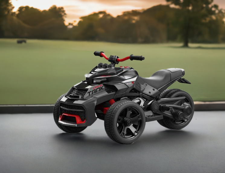 2026 24V Spider 2 Seater 3 Wheel Kids Motorcycle with Remote Control