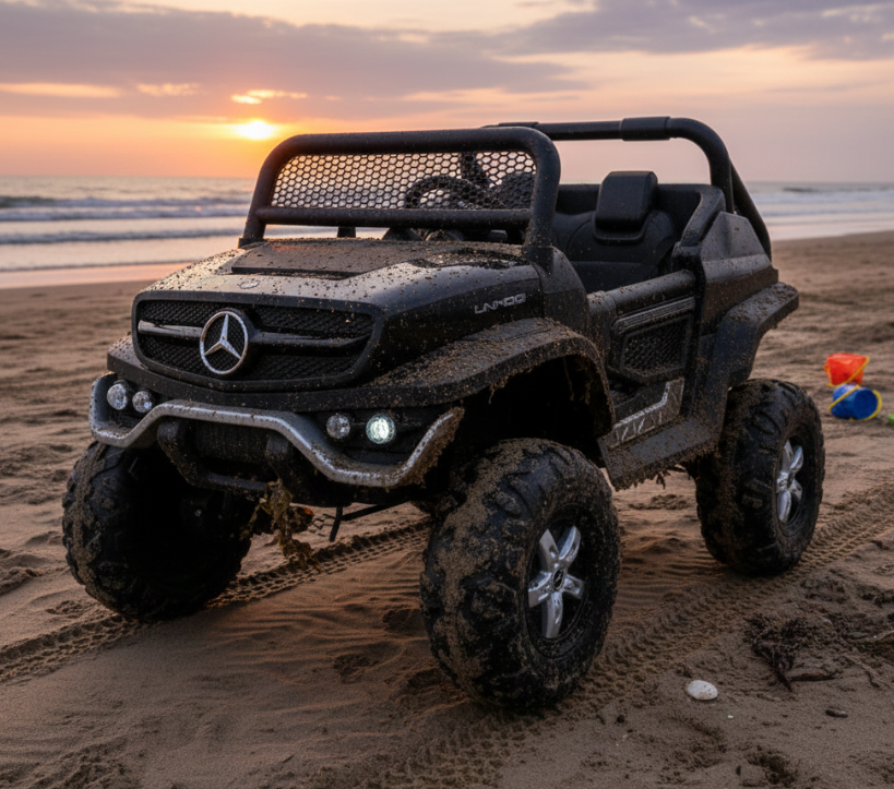 2026 24V Mercedes Unimog 2 Seater Kids Ride On Car with Remote Control