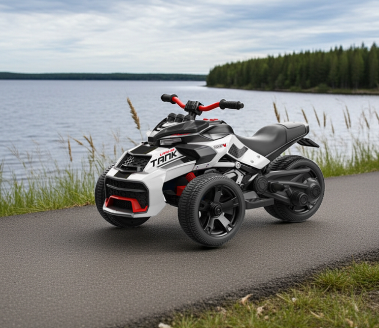 2026 24V Spider 2 Seater 3 Wheel Kids Motorcycle with Remote Control