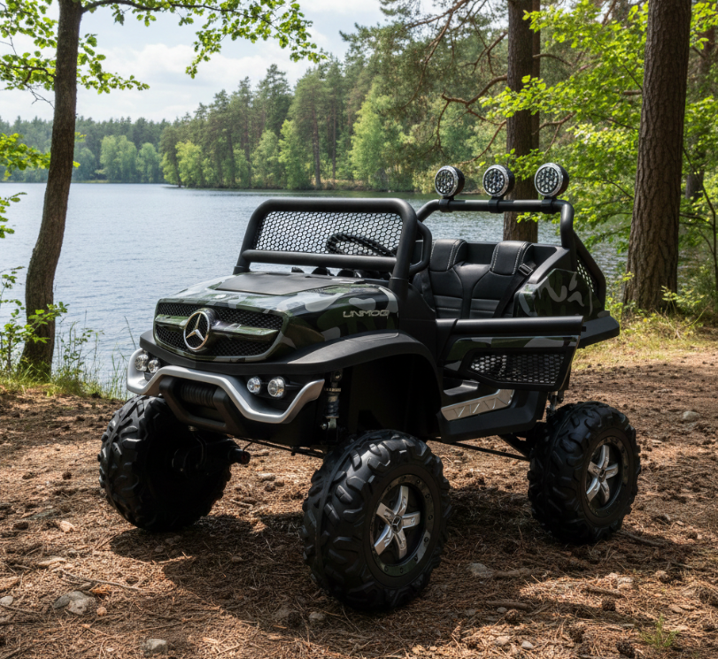 2026 Mercedes Benz Unimog 12V 4x4 Kids Ride On Car with Remote Control