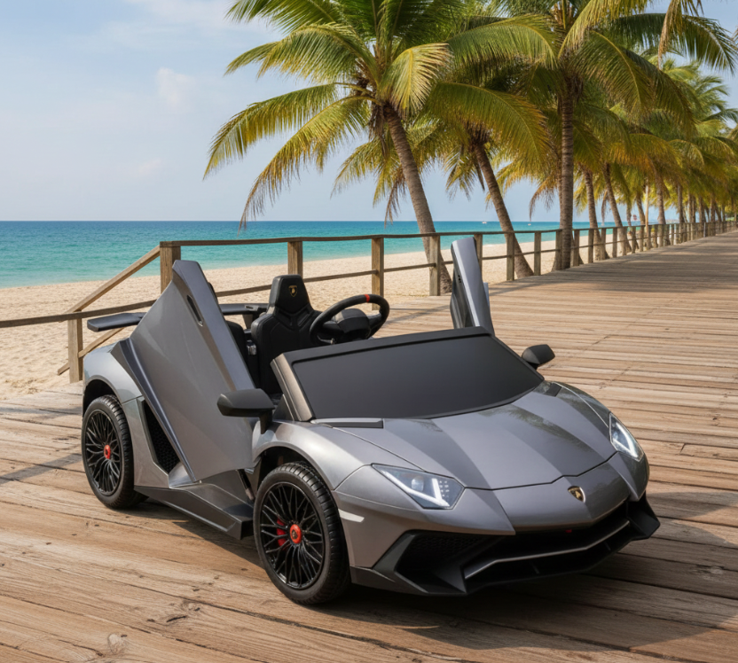 24V Lamborghini Aventador 2-Seater Ride-On Car