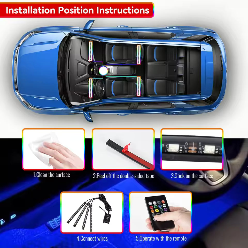 RGB LED Car Foot Lights – 36/48/72 Neon with Remote App Sd37e560838ee4feba3d1904bb2b7ed230_jpg_960x960q75_jpg