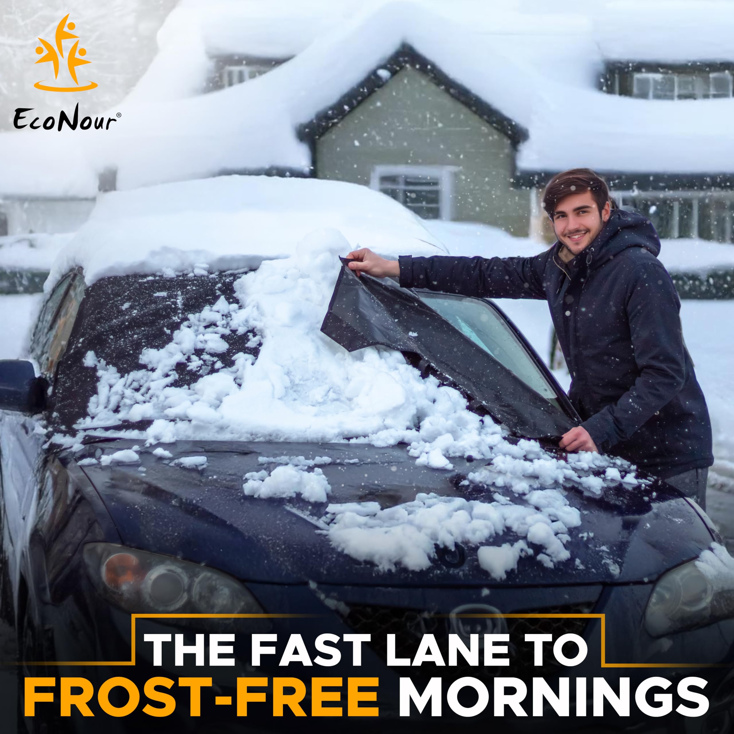 #variant_X-Large | Easy Snow Removal Windshield Cover - Time-Saving Winter Car Accessory for Frost-Free Mornings