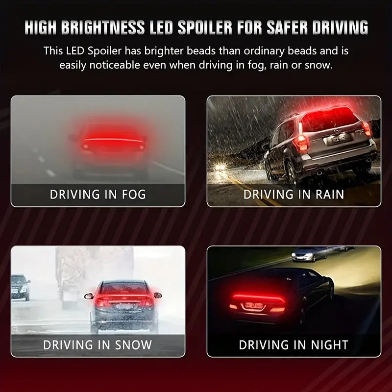 Spoiler LED Car Strip Brake Tail Turn Light a015391d-f9b5-48a6-8b65-e05ce1736295
