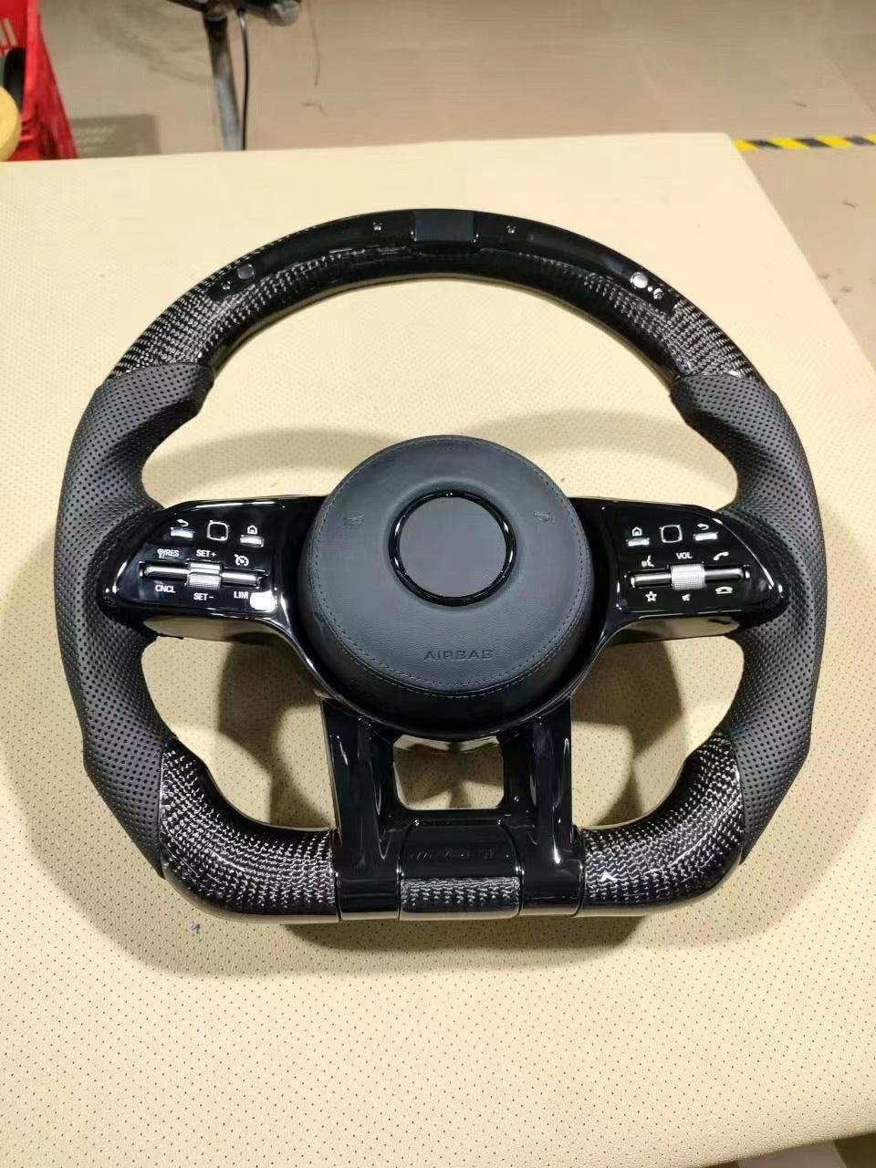 AMG Benz Steering Wheel Led Display + AMG Carbon Fiber amg-benz-steering-wheel-auto-parts-7